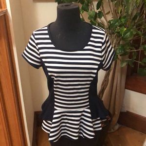 Striped BCX blouse